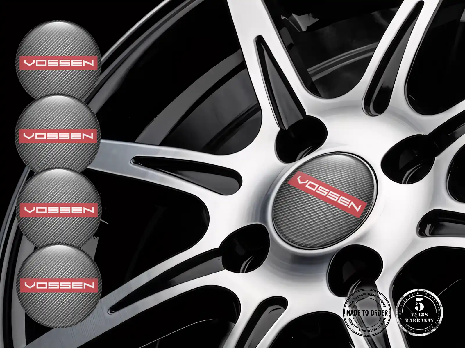 Vossen Calcomanías de Aro Edición Etiquetas de Epoxi Premium